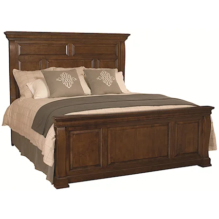 King Panel Bed with Classic Molding